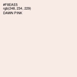 #F8EAE5 - Dawn Pink Color Image